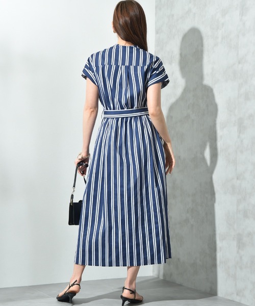 INTERPLANET（インタープラネット）の「ストライプ半袖シャツワンピース（ワンピース・レディース・サックスブルー/ブルー・FREE）」の13枚目の写真