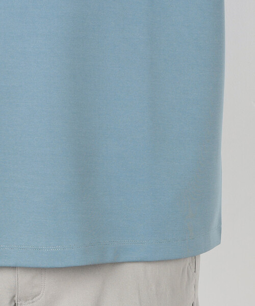 COMME CA ISM（コムサイズム）の「フェイクレイヤード キーネックＴシャツ 七分袖（Tシャツ/カットソー・メンズ・ブラック/ブルー/ネイビー/ホワイト・MEDIUM/LARGE/X-LARGE）」の17枚目の写真