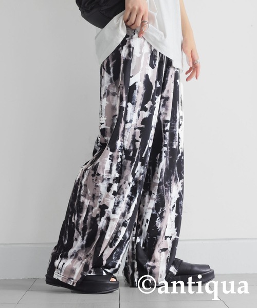 antiqua(アンティカ)の「タイダイ柄パンツ(その他パンツ・レディース・ブラックミックス・MEDIUM/LARGE)」の3枚目の写真