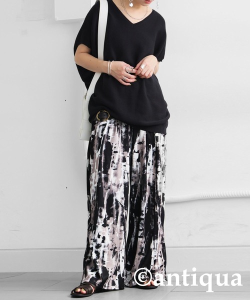 antiqua(アンティカ)の「タイダイ柄パンツ(その他パンツ・レディース・ブラックミックス・MEDIUM/LARGE)」の7枚目の写真