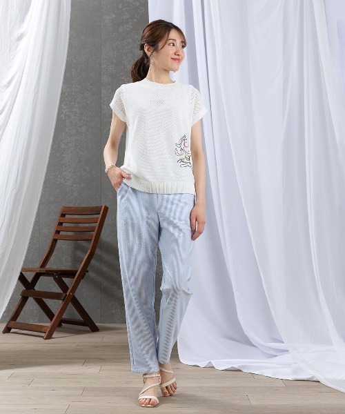 STUDIO PICONE(スタジオピッコーネ)の「サッカーストライプ速乾パンツ(その他パンツ・レディース・ネイビー/ブルー・LL/L/M/S)」の10枚目の写真