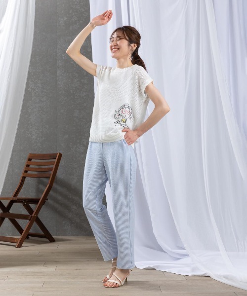 STUDIO PICONE(スタジオピッコーネ)の「サッカーストライプ速乾パンツ(その他パンツ・レディース・ネイビー/ブルー・LL/L/M/S)」の12枚目の写真