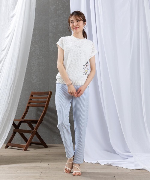 STUDIO PICONE(スタジオピッコーネ)の「サッカーストライプ速乾パンツ(その他パンツ・レディース・ネイビー/ブルー・LL/L/M/S)」の15枚目の写真