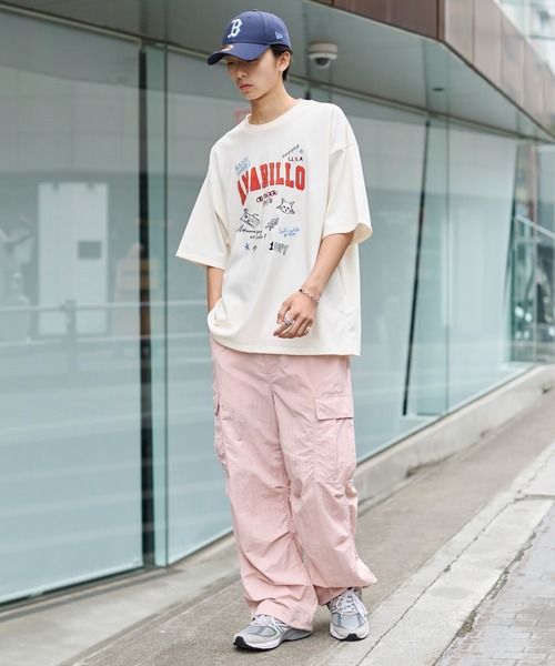 WEGO（ウィゴー）の「WEGO/ナイロンイージーカーゴパンツ（カーゴパンツ・メンズ・カーキ/ネイビー/ブラック/ライトグレー/ピンク・MEDIUM/LARGE）」の10枚目の写真