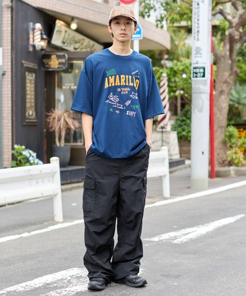 WEGO（ウィゴー）の「WEGO/ナイロンイージーカーゴパンツ（カーゴパンツ・メンズ・カーキ/ネイビー/ブラック/ライトグレー/ピンク・MEDIUM/LARGE）」の6枚目の写真