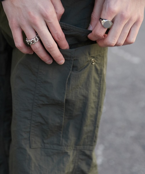 WEGO（ウィゴー）の「WEGO/ナイロンイージーカーゴパンツ（カーゴパンツ・メンズ・カーキ/ネイビー/ブラック/ライトグレー/ピンク・MEDIUM/LARGE）」の12枚目の写真