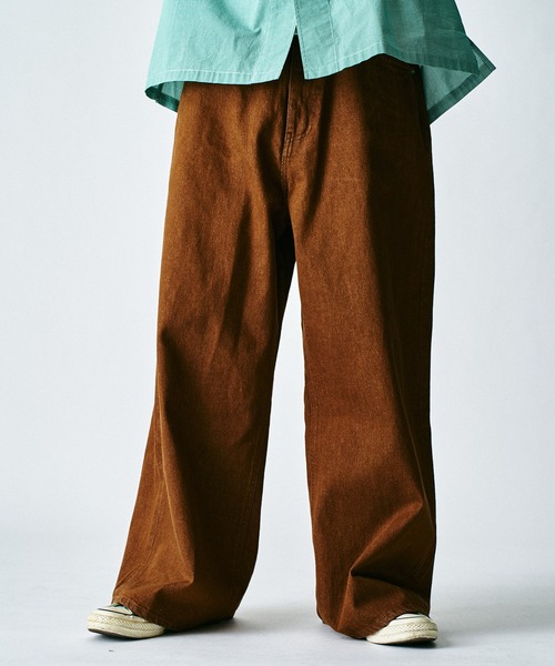 417 EDIFICE（フォーワンセブンエディフィス）の「【ZOZO限定】ワイドバギー デニムパンツ（デニムパンツ・メンズ・ブラック/ネイビー/ブルー/ブラウン/ダークブラック・S-Regular/XL-Regular/M-Regular/M-Short/S-Short/XL-Short/L-Regular/L-Short）」の3枚目の写真