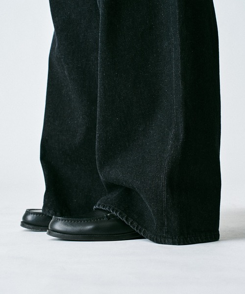 417 EDIFICE（フォーワンセブンエディフィス）の「【ZOZO限定】ワイドバギー デニムパンツ（デニムパンツ・メンズ・ブラック/ネイビー/ブルー/ブラウン/ダークブラック・S-Regular/XL-Regular/M-Regular/M-Short/S-Short/XL-Short/L-Regular/L-Short）」の20枚目の写真