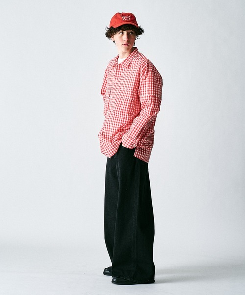 417 EDIFICE（フォーワンセブンエディフィス）の「【ZOZO限定】ワイドバギー デニムパンツ（デニムパンツ・メンズ・ブラック/ネイビー/ブルー/ブラウン/ダークブラック・S-Regular/XL-Regular/M-Regular/M-Short/S-Short/XL-Short/L-Regular/L-Short）」の11枚目の写真