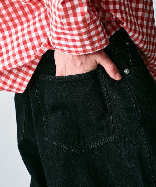 417 EDIFICE（フォーワンセブンエディフィス）の「【ZOZO限定】ワイドバギー デニムパンツ（デニムパンツ・メンズ・ブラック/ネイビー/ブルー/ブラウン/ダークブラック・S-Regular/XL-Regular/M-Regular/M-Short/S-Short/XL-Short/L-Regular/L-Short）」の19枚目の写真