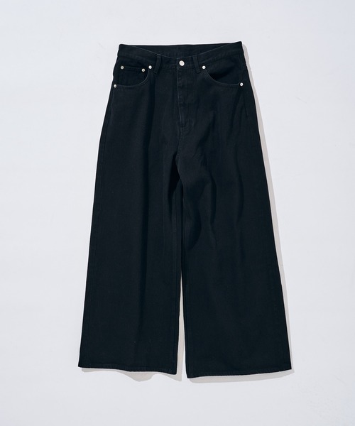 417 EDIFICE（フォーワンセブンエディフィス）の「【ZOZO限定】ワイドバギー デニムパンツ（デニムパンツ・メンズ・ブラック/ネイビー/ブルー/ブラウン/ダークブラック・S-Regular/XL-Regular/M-Regular/M-Short/S-Short/XL-Short/L-Regular/L-Short）」の6枚目の写真