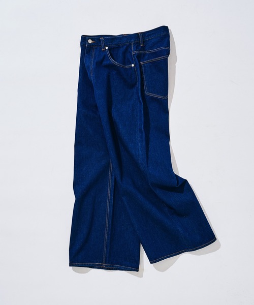 ワイドレッグバギーデニム ワイドレッグバギーデニムパンツ - ネイビーブルー | ZARA Japan