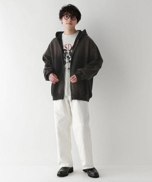 RAGEBLUE（レイジブルー）の「ヴィンテージライク/裏毛ダブルジップパーカー（パーカー・メンズ・その他19/グレー系その他/ネイビー・MEDIUM/FREE）」の9枚目の写真