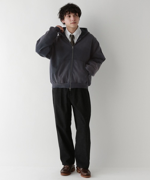 RAGEBLUE（レイジブルー）の「ヴィンテージライク/裏毛ダブルジップパーカー（パーカー・メンズ・その他19/グレー系その他/ネイビー・MEDIUM/FREE）」の15枚目の写真