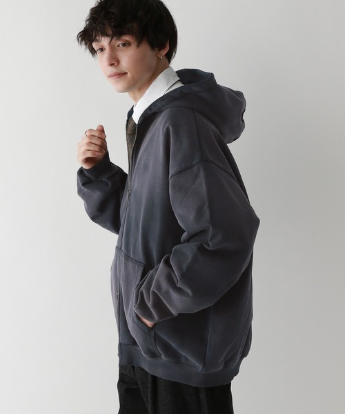 RAGEBLUE（レイジブルー）の「ヴィンテージライク/裏毛ダブルジップパーカー（パーカー・メンズ・その他19/グレー系その他/ネイビー・MEDIUM/FREE）」の18枚目の写真