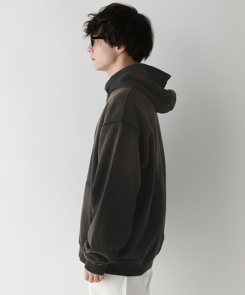 RAGEBLUE（レイジブルー）の「ヴィンテージライク/裏毛ダブルジップパーカー（パーカー・メンズ・その他19/グレー系その他/ネイビー・MEDIUM/FREE）」の20枚目の写真