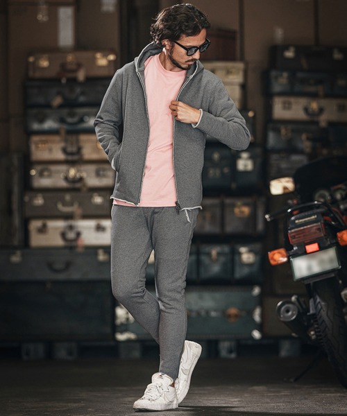 wjk reluxe(ダブルジェーケーリラックス)の「mpa3722-heavy urake cut off hoodie パーカー(パーカー・メンズ・ブラック/チャコール/トップグレー・S/M/L)」の8枚目の写真