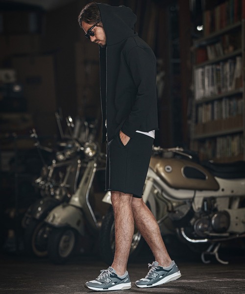 wjk reluxe(ダブルジェーケーリラックス)の「mpa3722-heavy urake cut off hoodie パーカー(パーカー・メンズ・ブラック/チャコール/トップグレー・S/M/L)」の15枚目の写真