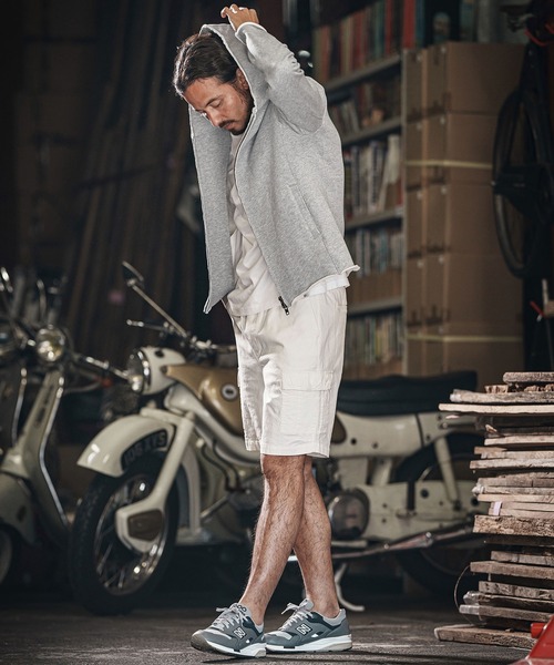 wjk reluxe(ダブルジェーケーリラックス)の「mpa3722-heavy urake cut off hoodie パーカー(パーカー・メンズ・ブラック/チャコール/トップグレー・S/M/L)」の20枚目の写真