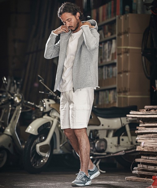 wjk reluxe(ダブルジェーケーリラックス)の「mpa3722-heavy urake cut off hoodie パーカー(パーカー・メンズ・ブラック/チャコール/トップグレー・S/M/L)」の21枚目の写真
