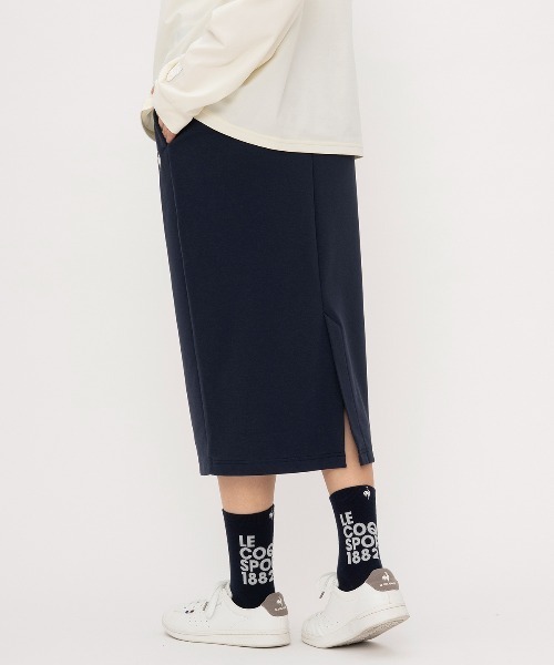 le coq sportif（ルコックスポルティフ）の「スウェットタイトスカート（スカート・レディース・ネイビー/ホワイト・S/M/L/XL）」の4枚目の写真