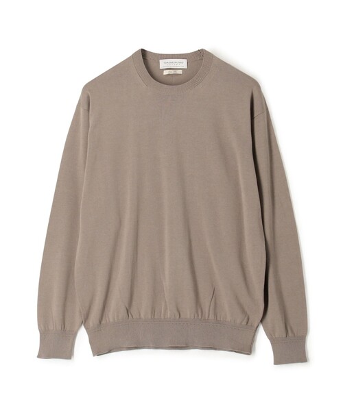 TOMORROWLAND （トゥモローランド）の「TOMORROWLAND tricot ギザコットン クルーネックプルオーバーニット（ニット/セーター・メンズ・グレー/ネイビー/チャコールグレー/イエロー/ピンク/グリーン/ブラック/ブルー/ベージュ・XS/S/M/L）」の4枚目の写真