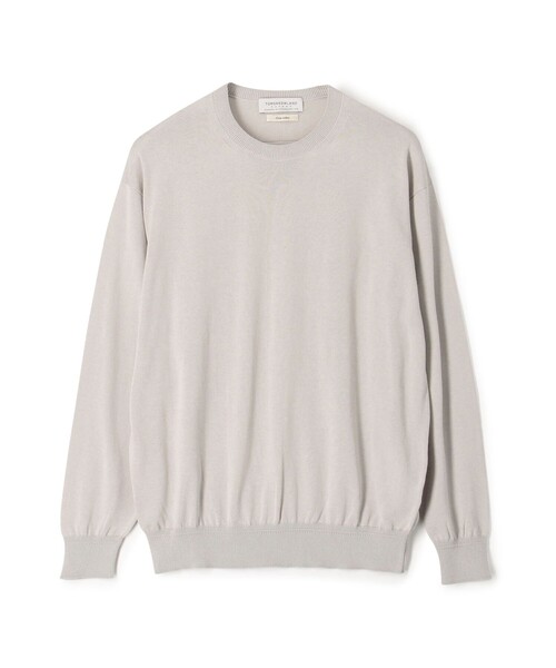 TOMORROWLAND （トゥモローランド）の「TOMORROWLAND tricot ギザコットン クルーネックプルオーバーニット（ニット/セーター・メンズ・グレー/ネイビー/チャコールグレー/イエロー/ピンク/グリーン/ブラック/ブルー/ベージュ・XS/S/M/L）」の3枚目の写真