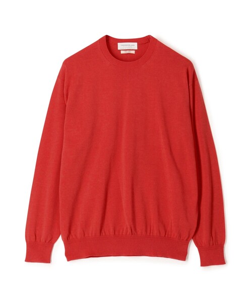 TOMORROWLAND tricot ギザコットン クルーネックプルオーバーニット