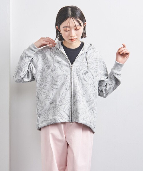 UNITED ARROWS（ユナイテッドアローズ）の「BOTANY ジャガード スウェット パーカー（パーカー・レディース・ホワイト/ライトグレー・FREE）」の15枚目の写真