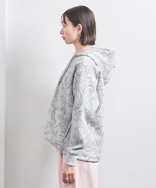 UNITED ARROWS（ユナイテッドアローズ）の「BOTANY ジャガード スウェット パーカー（パーカー・レディース・ホワイト/ライトグレー・FREE）」の6枚目の写真