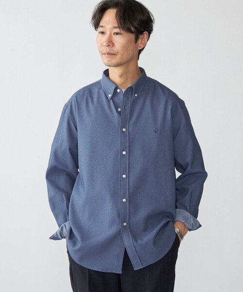 SHIPS(シップス)の「【WEB限定】SHIPS: ワンポイント ロゴ ライト デニムライク ツイル ボタンダウン シャツ(シャツ/ブラウス・メンズ・ネイビー/ブラック/ライトブルー・MEDIUM/SMALL/X-LARGE/LARGE)」の17枚目の写真
