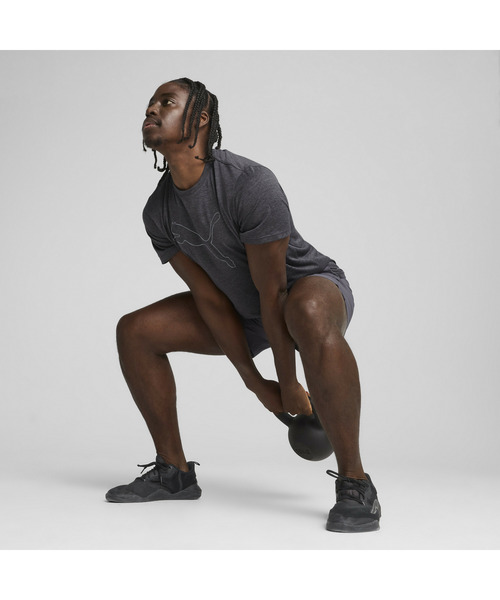 PUMA（プーマ）の「PUMA プーマ メンズ トレーニング TAD エッセンシャル ヘザー キャット 半袖（Tシャツ/カットソー・メンズ・ブラック系その他/ブラック/カーキ・MEDIUM/LARGE/SMALL/XX-LARGE/X-LARGE）」の8枚目の写真