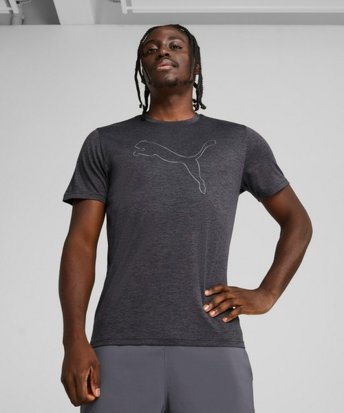 PUMA（プーマ）の「PUMA プーマ メンズ トレーニング TAD エッセンシャル ヘザー キャット 半袖（Tシャツ/カットソー・メンズ・ブラック系その他/ブラック/カーキ・MEDIUM/LARGE/SMALL/XX-LARGE/X-LARGE）」の2枚目の写真