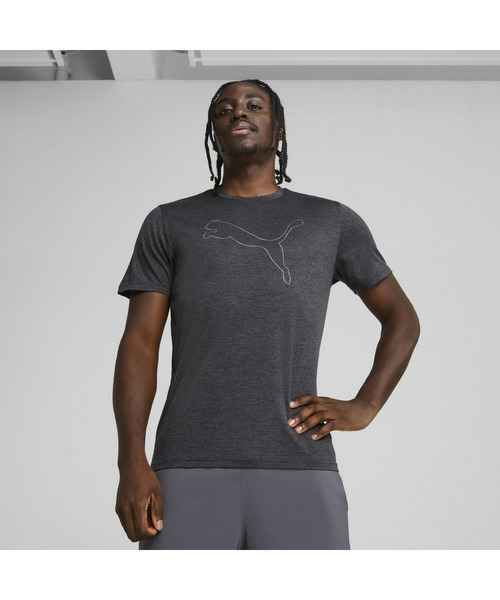 PUMA（プーマ）の「PUMA プーマ メンズ トレーニング TAD エッセンシャル ヘザー キャット 半袖（Tシャツ/カットソー・メンズ・ブラック系その他/ブラック/カーキ・MEDIUM/LARGE/SMALL/XX-LARGE/X-LARGE）」の4枚目の写真