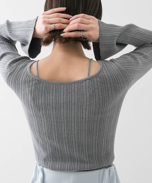 セール】ストラップラウンドネックセーター（ニット/セーター）｜SENSE