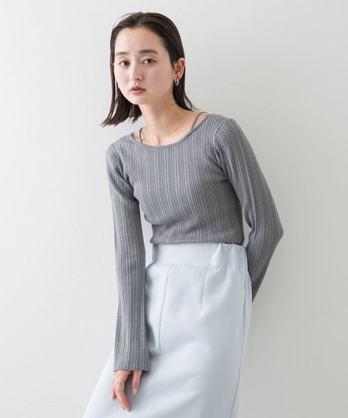 セール】ストラップラウンドネックセーター（ニット/セーター）｜SENSE