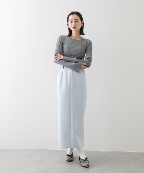 SENSE OF PLACE by URBAN RESEARCH（センスオブプレイスバイアーバンリサーチ）の「ストラップラウンドネックセーター（ニット/セーター・レディース・ネイビー/イエロー/グレー・ONE）」の19枚目の写真