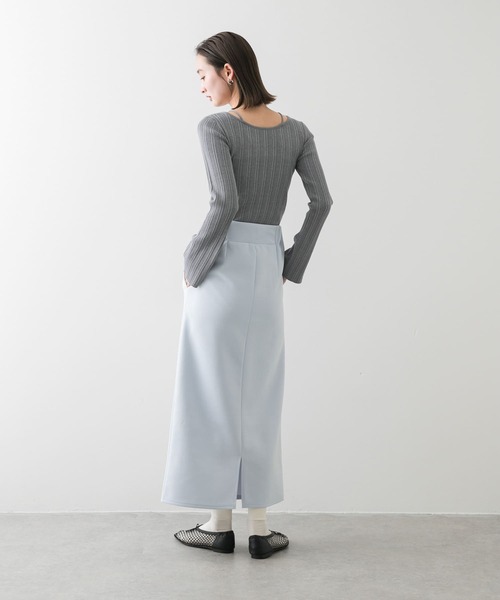 SENSE OF PLACE by URBAN RESEARCH（センスオブプレイスバイアーバンリサーチ）の「ストラップラウンドネックセーター（ニット/セーター・レディース・ネイビー/イエロー/グレー・ONE）」の20枚目の写真