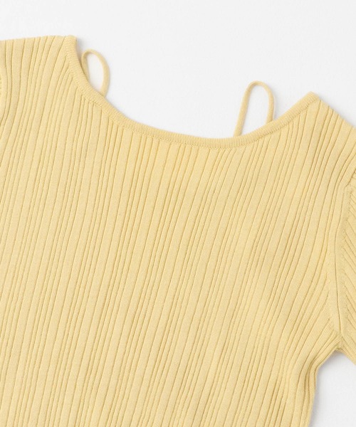 SENSE OF PLACE by URBAN RESEARCH（センスオブプレイスバイアーバンリサーチ）の「ストラップラウンドネックセーター（ニット/セーター・レディース・ネイビー/イエロー/グレー・ONE）」の11枚目の写真