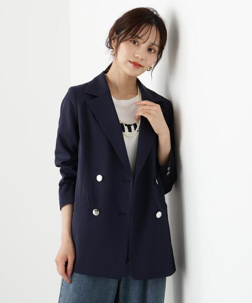 PROPORTION BODY DRESSING(プロポーションボディドレッシング)の「テーラードジャケット / 1215150301(テーラードジャケット・レディース・ネイビー/ベージュ/ホワイト系その他・SMALL/MEDIUM)」の3枚目の写真