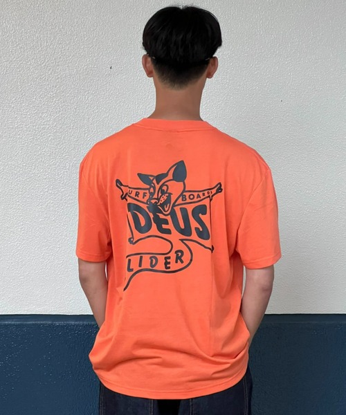 DEUS EX MACHINA（デウスエクスマキナ）の「【DEUS】The Glider Tee ザグライダーティー（Tシャツ/カットソー・メンズ・ホワイト/オレンジ・MEDIUM/LARGE/X-LARGE）」の2枚目の写真
