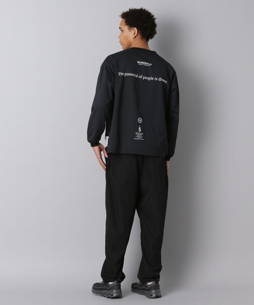 NUMERALS（ヌメラルズ）の「【NUMERALS】ナンバーロゴロンTEE（Tシャツ/カットソー・メンズ・オフホワイト/カーキ/ブラック・LARGE/MEDIUM/SMALL）」の6枚目の写真