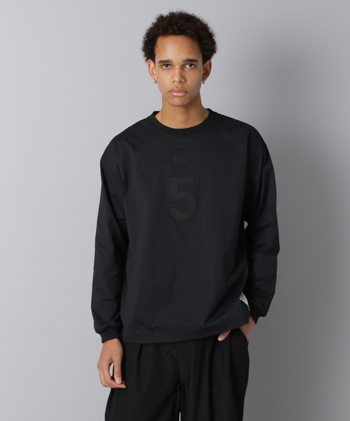 NUMERALS（ヌメラルズ）の「【NUMERALS】ナンバーロゴロンTEE（Tシャツ/カットソー・メンズ・オフホワイト/カーキ/ブラック・LARGE/MEDIUM/SMALL）」の7枚目の写真