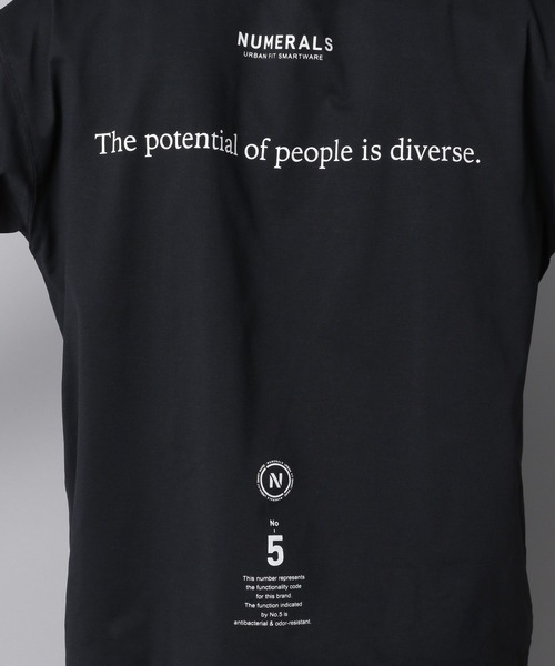 NUMERALS（ヌメラルズ）の「【NUMERALS】ナンバーロゴロンTEE（Tシャツ/カットソー・メンズ・オフホワイト/カーキ/ブラック・LARGE/MEDIUM/SMALL）」の21枚目の写真