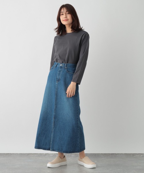 FOUND GOOD(ファウンドグッド)の「コットンベーシックロンT(Tシャツ/カットソー・レディース・ホワイト系5/イエロー系2/グレー系/グリーン系2/グレー系8/ブラック・S/M/L)」の16枚目の写真