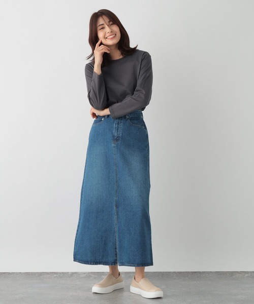 FOUND GOOD(ファウンドグッド)の「コットンベーシックロンT(Tシャツ/カットソー・レディース・ホワイト系5/イエロー系2/グレー系/グリーン系2/グレー系8/ブラック・S/M/L)」の17枚目の写真