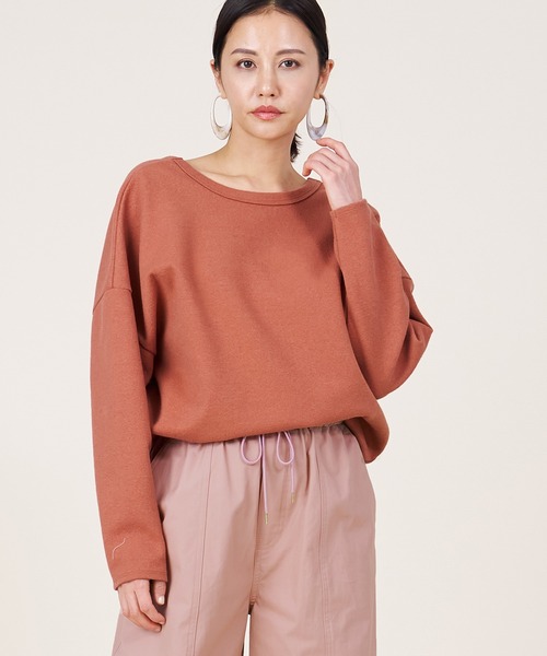 marmors(マルモア)の「【marmors】2way georgette pullover(Tシャツ/カットソー・レディース・アイボリー/オレンジ/マルチ/ホワイト・36)」の1枚目の写真