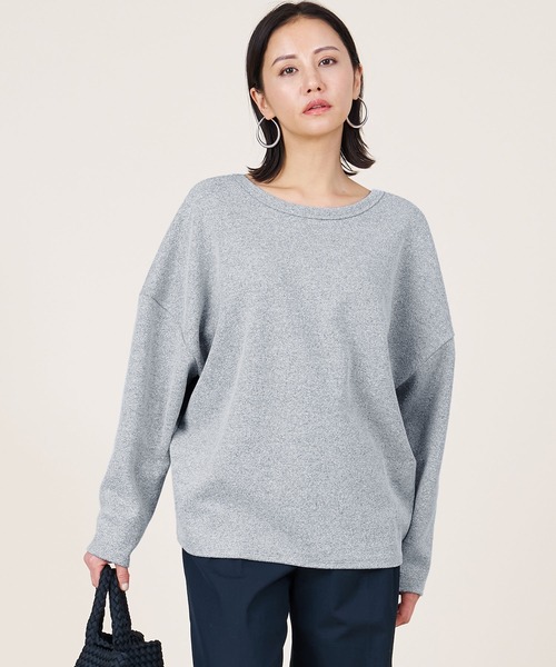 marmors(マルモア)の「【marmors】2way georgette pullover(Tシャツ/カットソー・レディース・アイボリー/オレンジ/マルチ/ホワイト・36)」の4枚目の写真