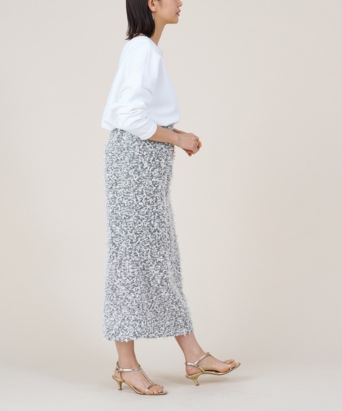 marmors(マルモア)の「【marmors】2way georgette pullover(Tシャツ/カットソー・レディース・アイボリー/オレンジ/マルチ/ホワイト・36)」の10枚目の写真