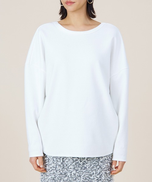 marmors(マルモア)の「【marmors】2way georgette pullover(Tシャツ/カットソー・レディース・アイボリー/オレンジ/マルチ/ホワイト・36)」の11枚目の写真